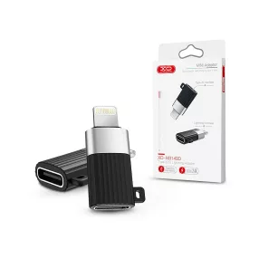   XO Type-C - Lightning adapter - XO NB149D Type-C to Lightning Adapter - 2.4A -  fekete/ezüst