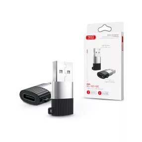   XO Type-C - USB adapter - XO NB149E Type-C to USB Adapter - 2.4A - fekete/ezüst