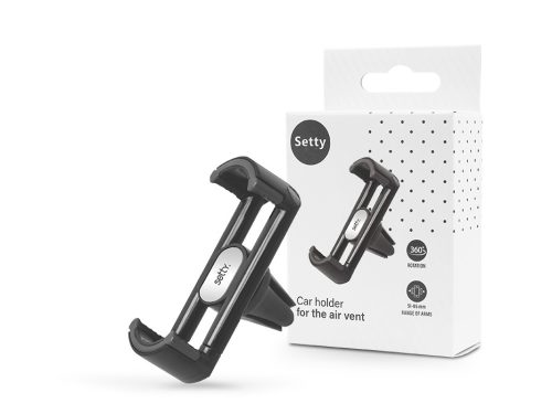 Setty szellőzőrácsba illeszthető autós tartó - Setty 33412 Car Holder - fekete