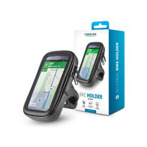   Forever BH-100XXL por- és cseppálló telefontartó kerékpárra - max. 6,5" méret - fekete