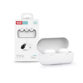   XO TWS Bluetooth sztereó headset v5.0 + töltőtok - XO X1 True Wireless Earphones with Charging Case - fehér