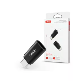   XO micro USB - Type-C adapter - XO NB131 Micro to Type-C Adapter - 2.1A - fekete