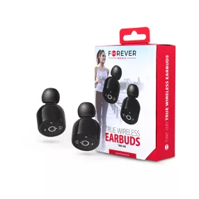   Forever Bluetooth sztereó TWS headset v4.2 - Forever TWE-100 Bluetooth True     Wireless Earbuds - fekete