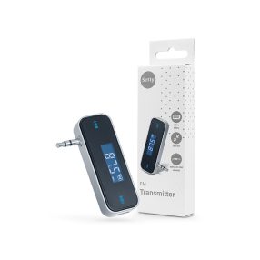   Setty TFM-01 Bluetooth FM-transmitter/autós kihangosító AUX csatlakozóval - fekete/ezüst