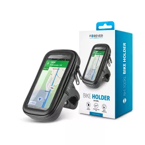   Forever BH-100XL por- és cseppálló telefontartó kerékpárra - max. 5,7" méret - fekete