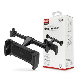   XO fejtámlára szerelhető telefon/tablet autós tartó 4,7 - 12,9'' méretű         készülékekhez - XO C93 Car Rear Seat Tablet Holder - fekete