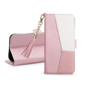   Haffner Smart Charms Book Flip oldalra nyíló tok - Apple iPhone 14 Pro - pink