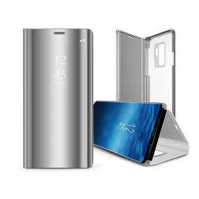   Samsung SM-A546 Galaxy A54 5G oldalra nyíló tok - Smart Clear View Flip - ezüst