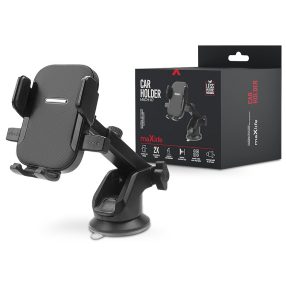   Maxlife MXCH-07 autós tartó műszerfalra/szélvédőre/szellőzőrácsba - fekete