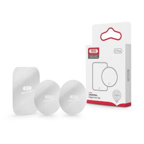   Fém ellenlapka darab mágneses autós tartóhoz - XO Y2 Universal Magnet Iron Suit - 3 db/csomag - ezüst