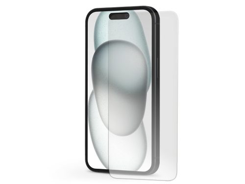 Apple iPhone 15/15 Pro üveg képernyővédő fólia - Tempered Glass Screen Pro Plus 2.5D - 1 db/csomag - ECO csomagolás