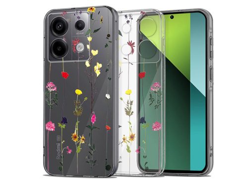 Xiaomi Redmi Note 13 Pro 5G/Poco X6 5G szilikon hátlap - Tech-Protect FlexAir+ -garden floral