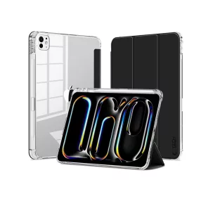   Tech-Protect Hybrid tok (Smart Case) - Apple iPad Pro 11 (2024) - fekete/átlátszó - ECO