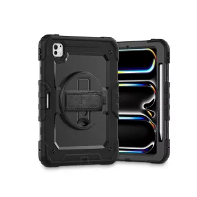   Tech-Protect Solid 360 ütésálló tok Apple iPad Pro 11 (2024) kijelzővédővel - fekete - ECO