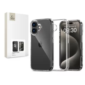   Tech-Protect FlexAir Hybrid szilikon tok - Apple iPhone 16 - átlátszó