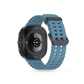   Tech-Protect IconBand Pro - Samsung Galaxy Watch Ultra (47 mm-es) szilikon sportszíj - kék