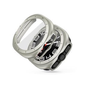   Tech-Protect DEFENSE 360 védőtok edzett üveggel - Samsung Galaxy Watch Ultra (47mm-es) - titánium