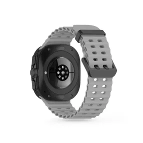   Tech-Protect IconBand Pro - Samsung Galaxy Watch Ultra (47 mm-es) szilikon sport szíj - szürke