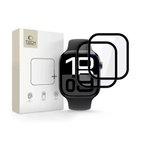   Tech-Protect Glass Flex+ hibrid üvegfólia - Apple Watch 10 (46mm) - 2 db/cs - fekete