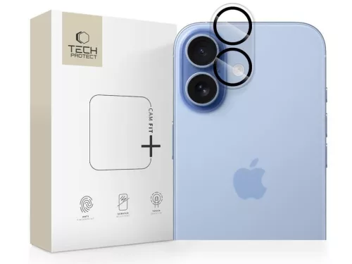 Tech-Protect Cam Fit+ hátsó kameralencse védőüveg - Apple iPhone 17 - átlátszó