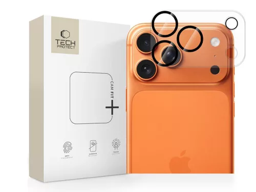 Tech-Protect Cam Fit+ hátsó kameralencse védőüveg - Apple iPhone 17 Pro Max - átlátszó
