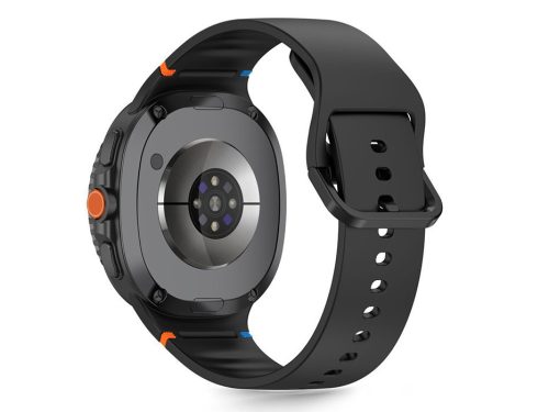 Tech-Protect - Samsung Galaxy Watch 8 / Classic szilikon szíj (40/44/46 mm) - fekete