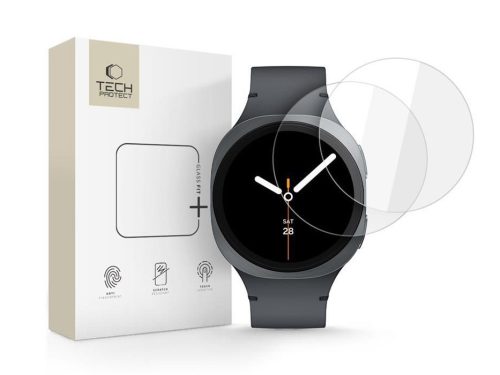 Tech-Protect Glass Fit+ üvegfólia - Samsung Galaxy Watch 8 (44mm) - 2 db/cs - átlátszó