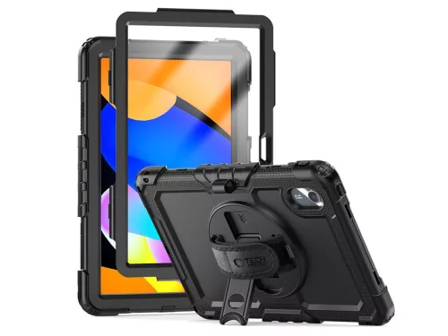 Tech-Protect Solid ütésálló tok - Lenovo TB-336 Idea Tab (K11 Gen 2) kijelzővédővel - fekete - ECO