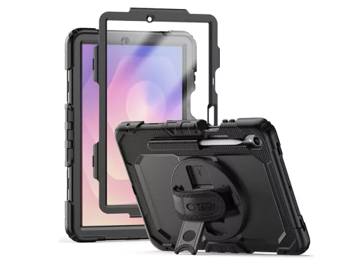 Tech-Protect Solid ütésálló tok Galaxy Tab S11 11,0" X730/X736B kijelzővédővel - fekete - ECO