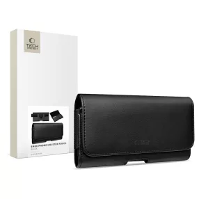   Tec-Protect SM80 Pro Univerzális vízszintes, csatos-fűzős övtáska mobiltelefonhoz 5,8-6,8" - fekete