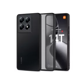   Tech-Protect Magmat szilikon tok - Xiaomi 14T - fekete/átlátszó