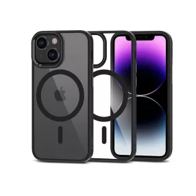   Tech-Protect Magmat Magsafe szilikon tok - Apple iPhone 13 Mini - fekete/átlátszó