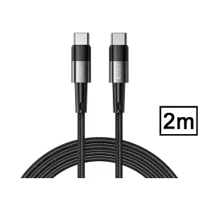   Tech-Protect Ultraboost 100W PD Type-C/Type-C adat- és töltőkábel 2m - fekete