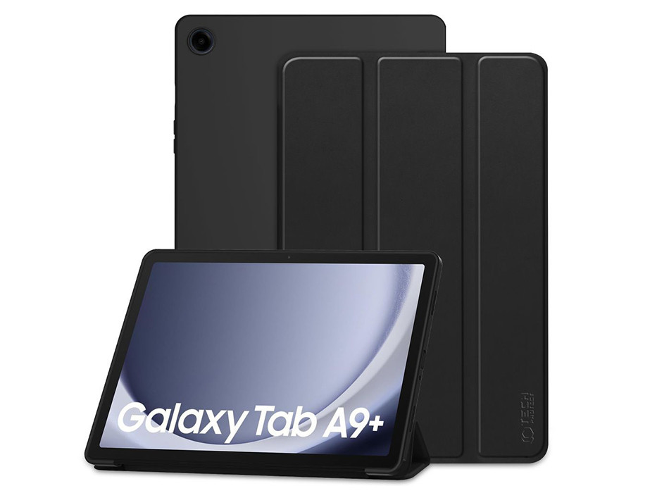 Samsung X210/X215/X216 Galaxy Tab A9+ 11.0 tablet tok (Smart Case) on/off funkcióval - Tech-Protect - fekete (ECO csomagolás)