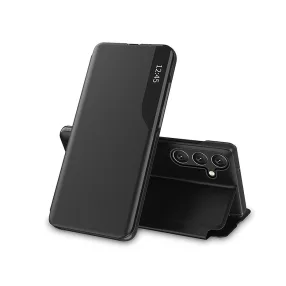   Tech-Protect Smart View Flip oldalra nyíló tok - Samsung A155 Galaxy A15 4G/5G - fekete