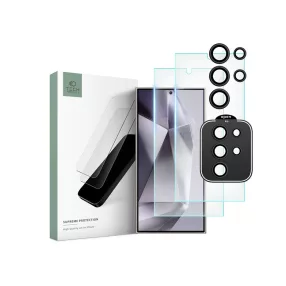   Samsung Galaxy S24 Ultra edzett üveg képernyővédő fólia + hátsó kameralencse    védőüveg - Tech-Protect Supreme Set - átlátszó