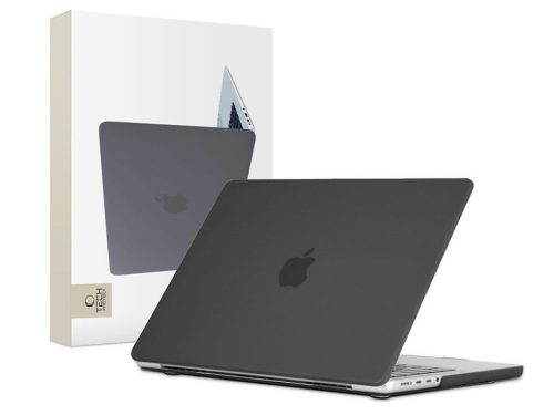 Tech-Protect Smartshell - Macbook Pro 14 M1/M2/M3/M4 2021-2024 műanyag védőborítás - matt fekete