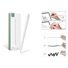   Tech-Protect Digital Magnetic Stylus Pen-2 aktív toll rajzhoz, jegyzethez, Apple iPad-hez - fehér