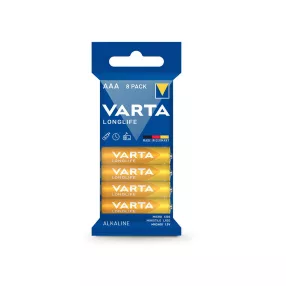 VARTA Longlife Alkaline AAA ceruza elem - 8 db/csomag