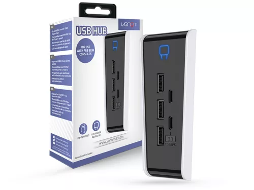 Venom VS5021 PS5 SLIM X 6 portos USB HUB