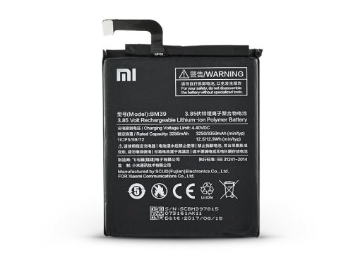 Xiaomi Mi 6 gyári akkumulátor - Li-polymer 3350 mAh - BM39 (ECO csomagolás)