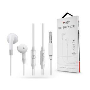   YESIDO sztereó felvevős fülhallgató - 3,5 mm jack - YESIDO YH30 Hifi Earphone - fehér