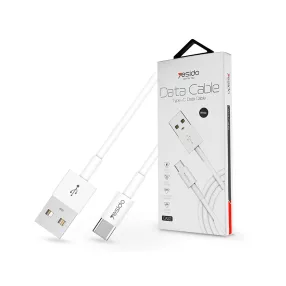   YESIDO USB - USB Type-C adat- és töltőkábel 1,2 m-es vezetékkel - YESIDO CA22 Type-C Data Cable - 5V/2.4A - fehér
